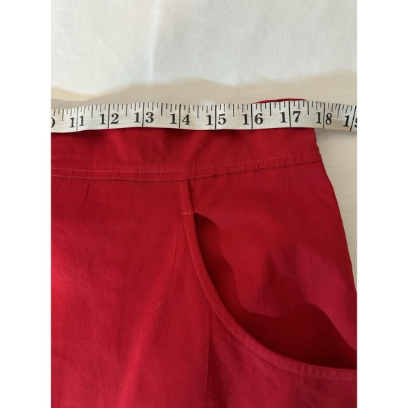 Eshakti Red Straight Pencil Skirt Scalloped Layers Core Basic Size 1X 18W Career - Picture 5 of 7